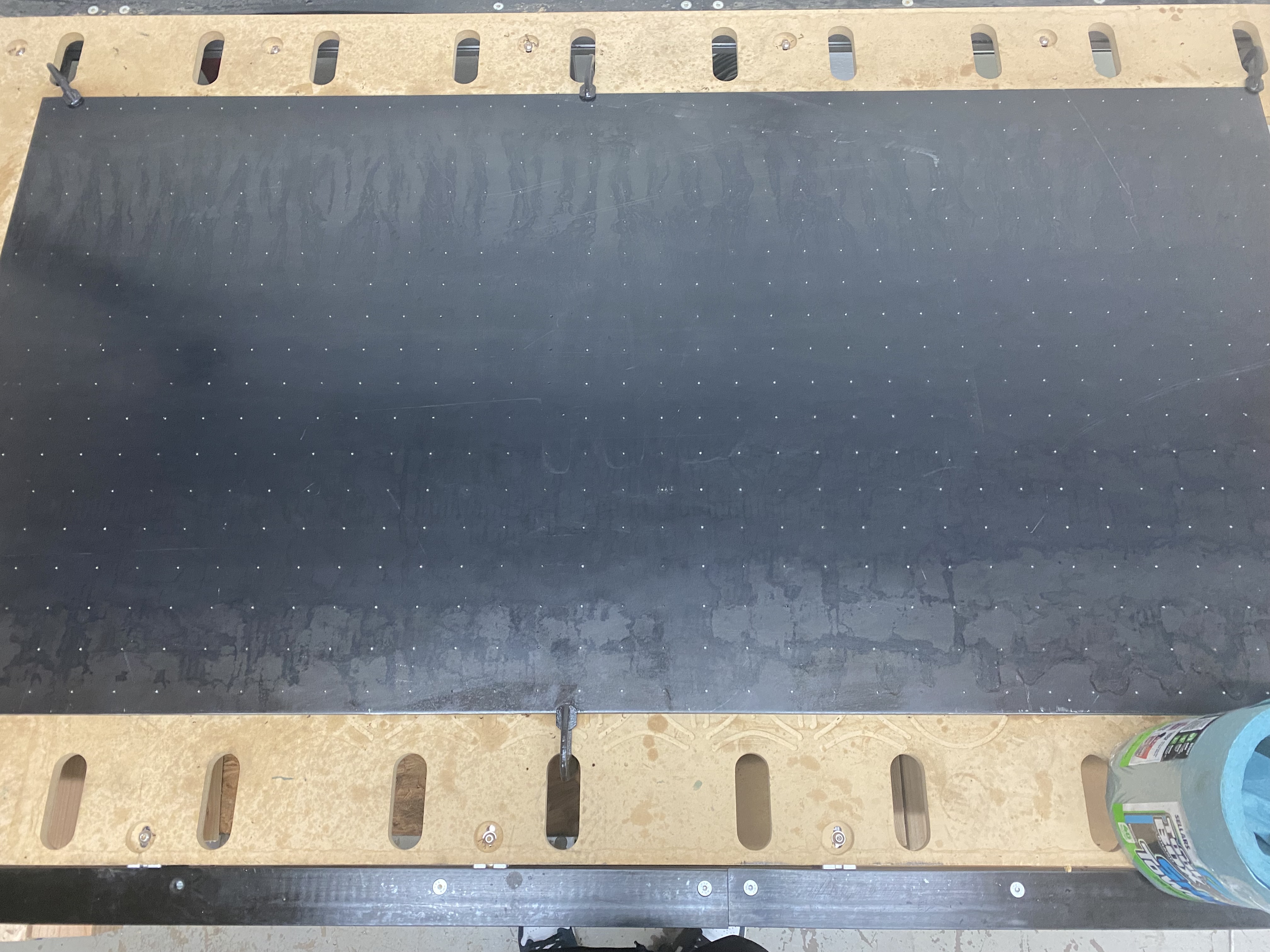 Center drilled holes on the surface